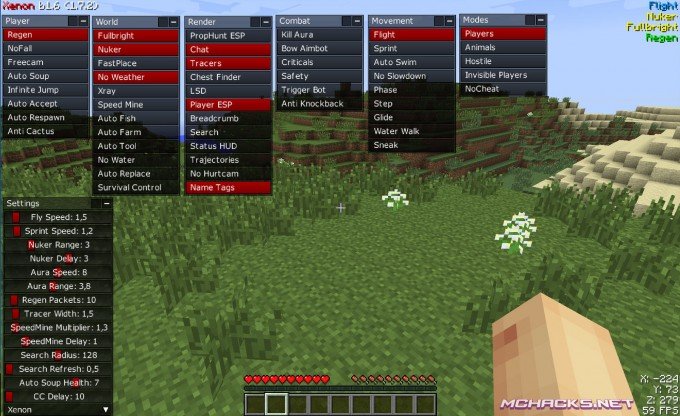 Games Hack 2015 Xenon Hacked Client For Minecraft