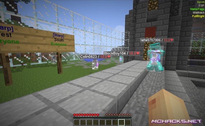 Flare Hacked Client  Download for Minecraft 1.7.10