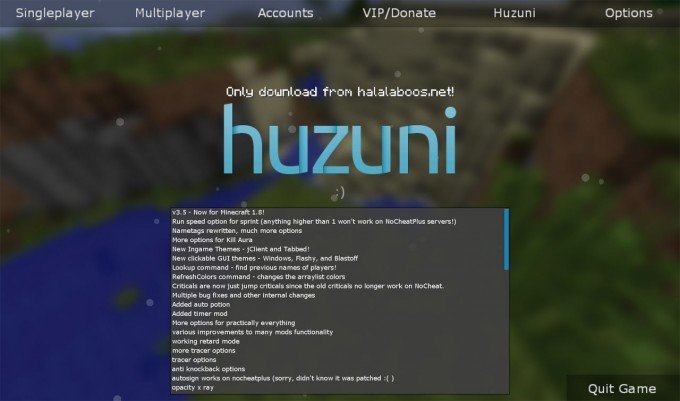 Huzuni Hacked Client - Minecraft Cheat