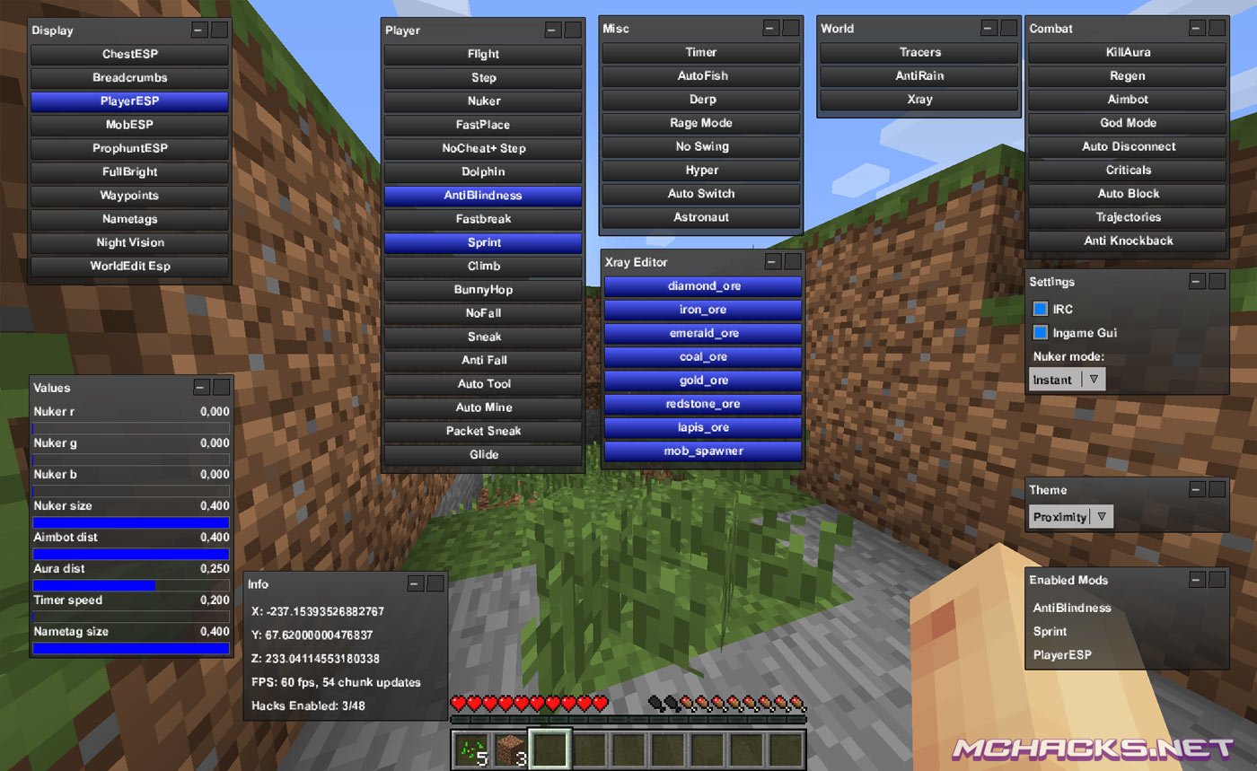 Minecraft Hacks Mac 1.8.3