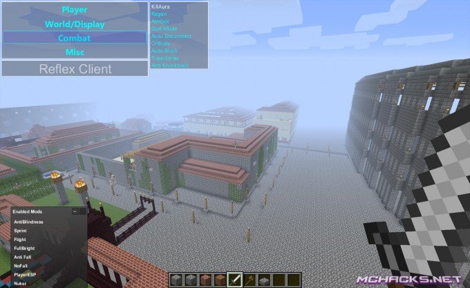 Reflex Hacked Client w/OptiFine Download for Minecraft 1.7.2