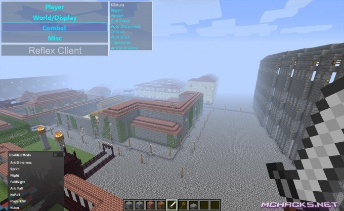 Reflex Hacked Client for Minecraft