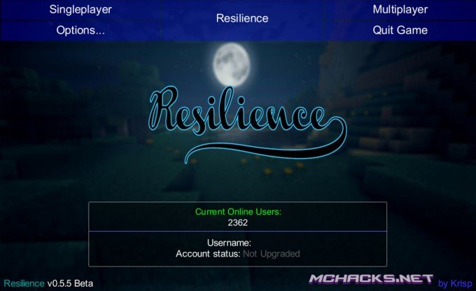 Resilience Hacked Client for Minecraft 