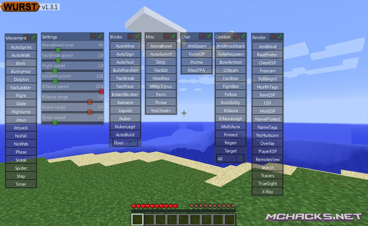 minecraft hack clients