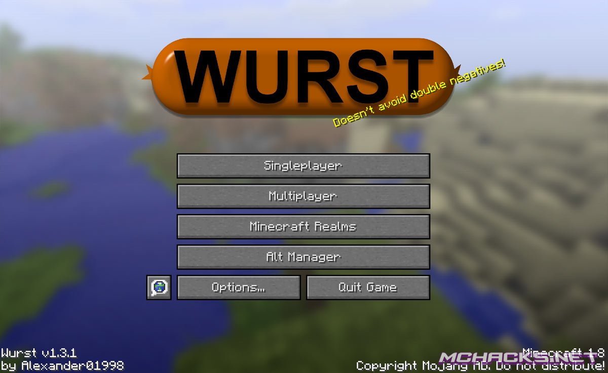 wurst hacked client minecraft 1.10